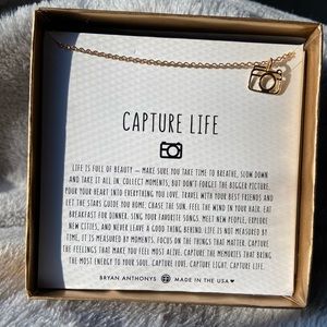 Golden Camera Necklace